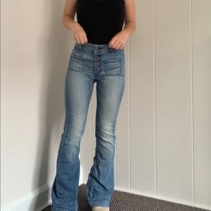 American eagle high rise bell bottoms